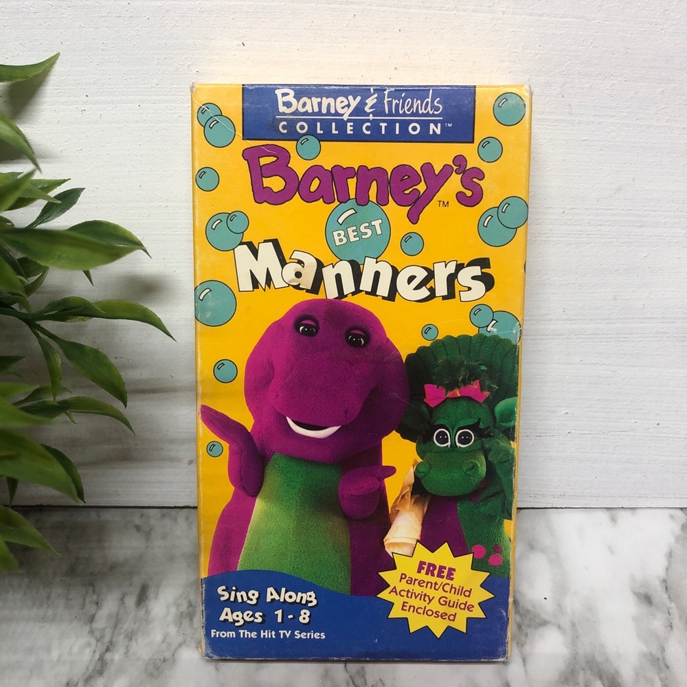 Barney’s Best Manners 1992 VHS Home Movie Tape